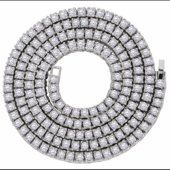 Tennis Chain White Gold 5mm - Picture 4 of 4